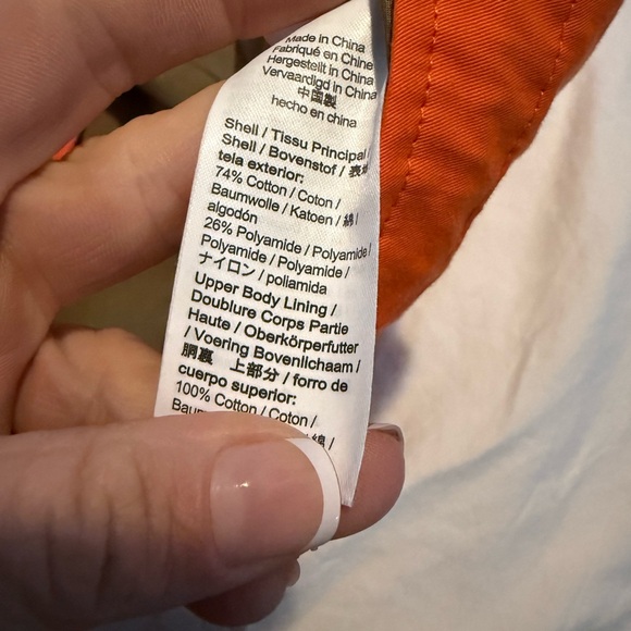 J.Crew Cotton Sportsman Orange Hooded Jacket Utility Pockets Lined EUC 2943 - Picture 4 of 16